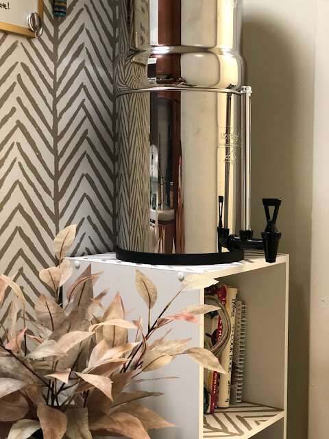 Berkey Water Filter: Styling the Setup in Our Rental