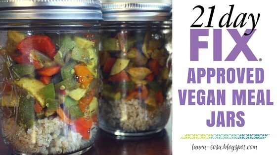 Vegetarian Mason Jar Meal (21 Day Fix Approved)